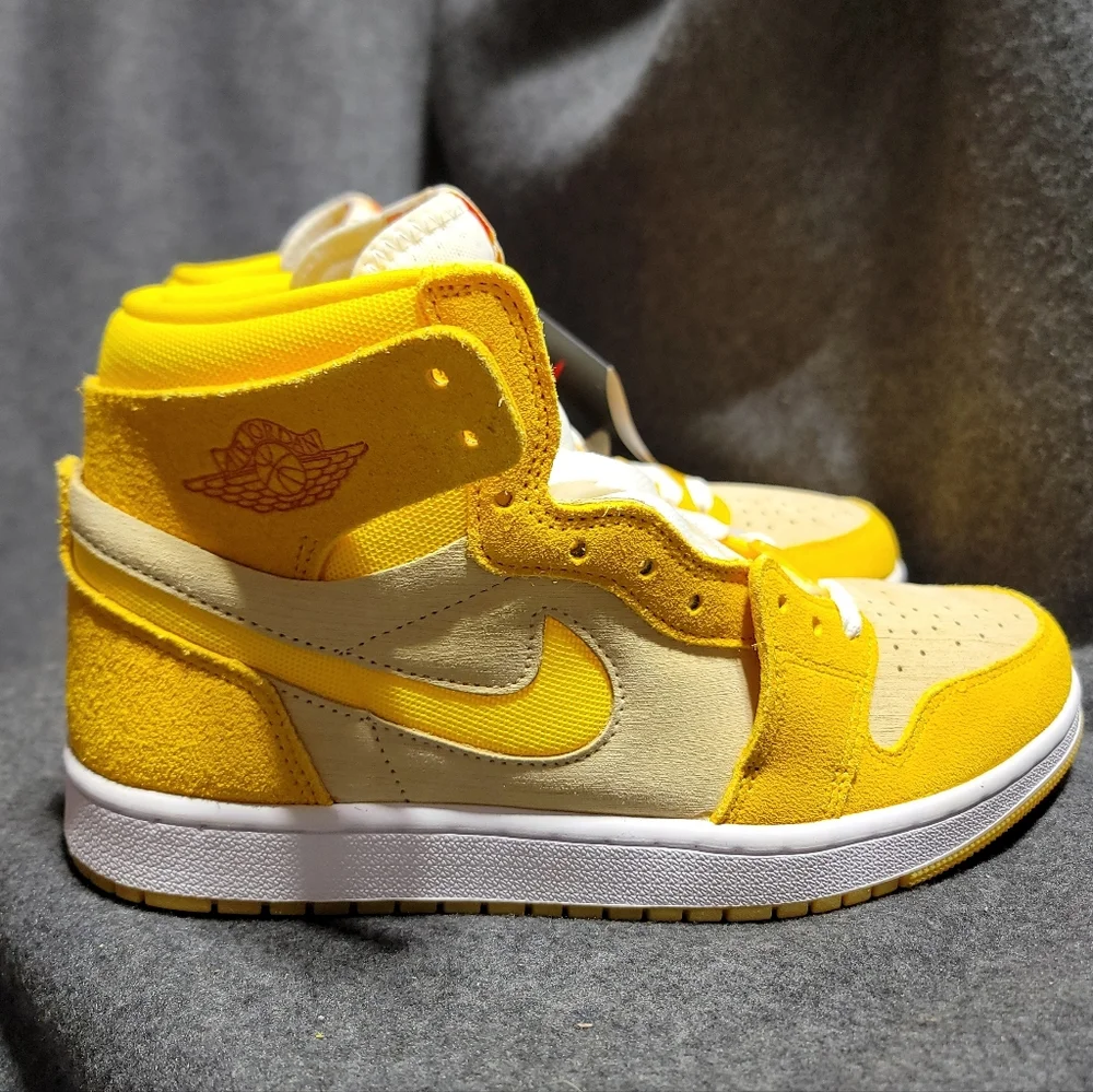 NEW Nike Air Jordan 1 Zoom COMFORT 2 'Yellow Ochre' - Picture 3 of 10